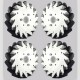 (6 inch)152mm Aluminum Mecanum Wheels Set (2Left, 2Right) Bush 14165